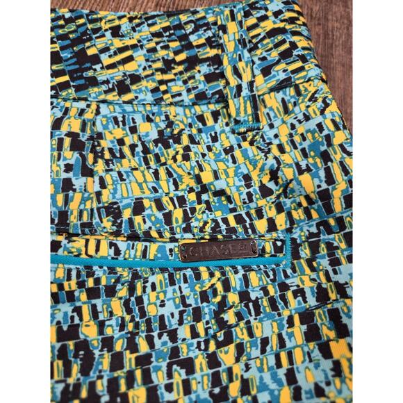 Chase 54 Golf Shorts Athletic Bermuda Length Green Teal Pattern Size 6 - Picture 7 of 7